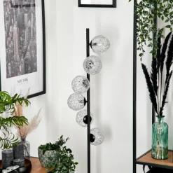 Lampes À Boules-hofstein Lampadaire 12 cm Remaisnil Argenté, 6 lumières