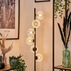 Lampes À Boules-hofstein Lampadaire 12 cm Remaisnil Argenté, 6 lumières