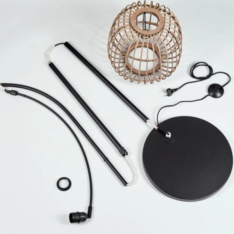 Luminaires Scandinaves-hofstein Lampadaire Combeima Noir, 1 lumière