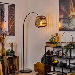 Luminaires Scandinaves-hofstein Lampadaire Combeima Noir, 1 lumière