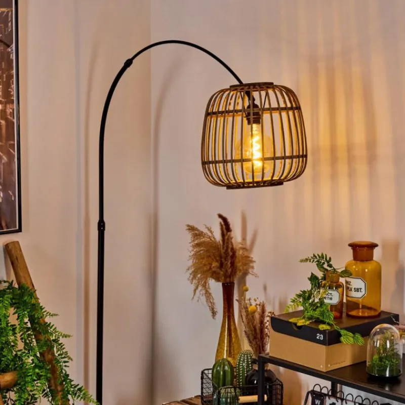 Luminaires Scandinaves-hofstein Lampadaire Combeima Noir, 1 lumière