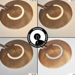 Luminaires Rustiques-hofstein Lampadaire Confluencia LED Bronze, 2 lumières