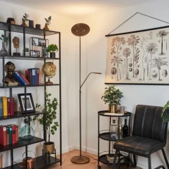 Luminaires Rustiques-hofstein Lampadaire Confluencia LED Bronze, 2 lumières