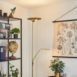 hofstein Lampadaire Confluencia LED Laiton, 2 lumières