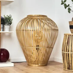 Style Boho-Chic-hofstein Lampadaire Durazno Écru, 1 lumière