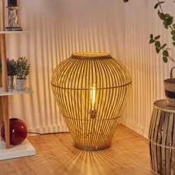Style Boho-Chic-hofstein Lampadaire Durazno Écru, 1 lumière
