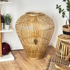 Style Boho-Chic-hofstein Lampadaire Durazno Écru, 1 lumière