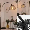hofstein Lampadaire Espairo Noir, 1 lumière* Lampadaires Et Lampes Sur Pied
