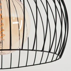 hofstein Lampadaire Espairo Noir, 1 lumière* Lampadaires Et Lampes Sur Pied