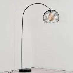 hofstein Lampadaire Espairo Noir, 1 lumière* Lampadaires Et Lampes Sur Pied