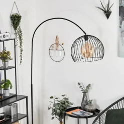 hofstein Lampadaire Espairo Noir, 1 lumière* Lampadaires Et Lampes Sur Pied
