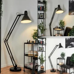 Luminaires Scandinaves-hofstein Lampadaire Estancarbon Noir, 1 lumière