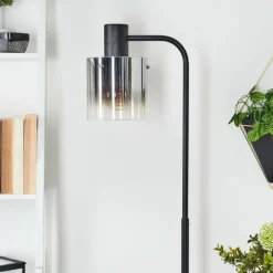 hofstein Lampadaire Gafa Noir, 1 lumière