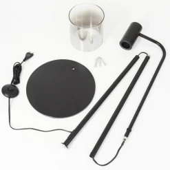 hofstein Lampadaire Gafa Noir, 1 lumière