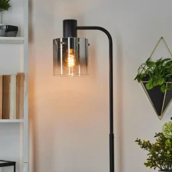 hofstein Lampadaire Gafa Noir, 1 lumière