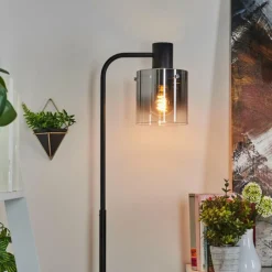 hofstein Lampadaire Gafa Noir, 1 lumière