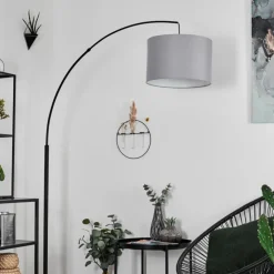 Lampes En Tissu-hofstein Lampadaire Gualdim Noir, 1 lumière