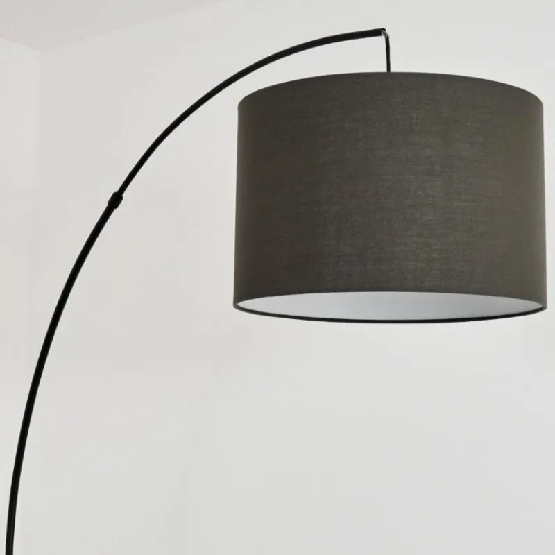 Lampes En Tissu-hofstein Lampadaire Gualdim Noir, 1 lumière
