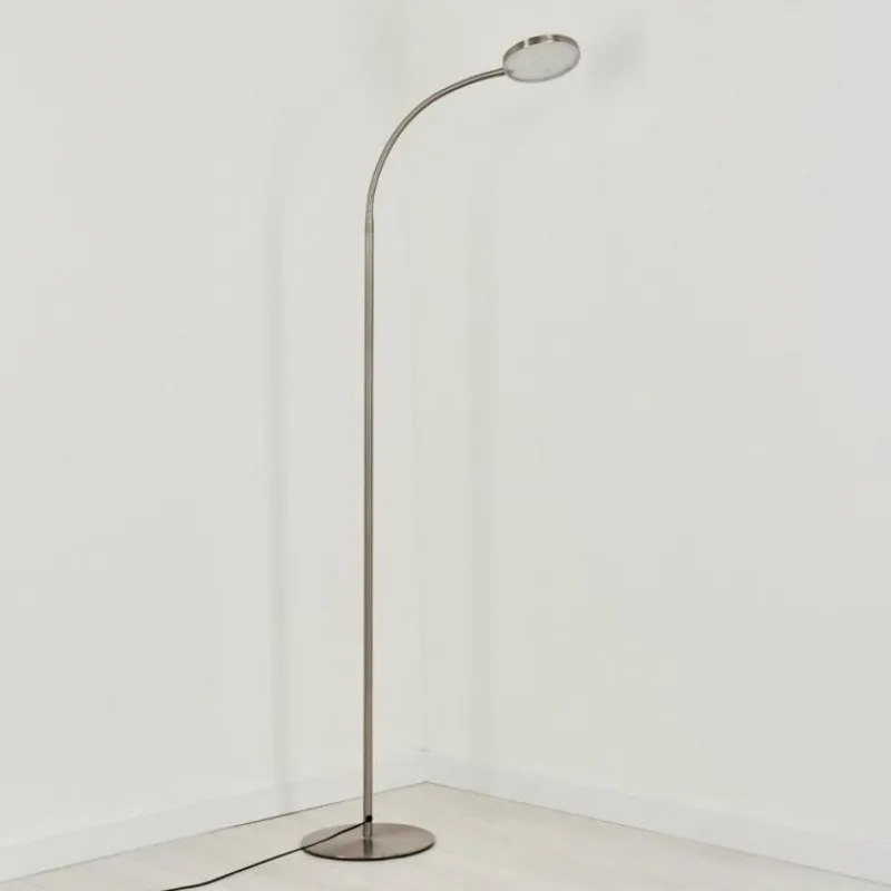 hofstein Lampadaire Haltia LED Nickel mat, 1 lumière
