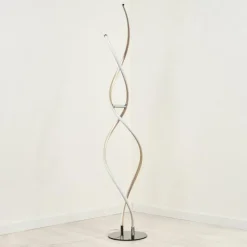 hofstein Lampadaire Henrichemont LED Chrome, Nickel mat, 1 lumière* Lampadaires Et Lampes Sur Pied