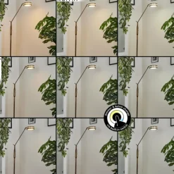 hofstein Lampadaire Huallilemu LED Vieux laiton, 1 lumière