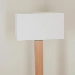Luminaires Scandinaves-hofstein Lampadaire Kyneton Gris, Écru, 1 lumière