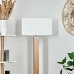 Luminaires Scandinaves-hofstein Lampadaire Kyneton Gris, Écru, 1 lumière