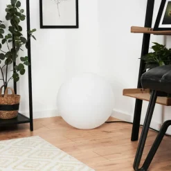 hofstein Lampadaire Loural LED Nickel mat, 1 lumière, Télécommandes, Changeur de couleurs