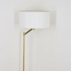 Lampes En Tissu-hofstein Lampadaire Manhenha Laiton, 1 lumière