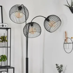 hofstein Lampadaire Mossay Noir, 3 lumières* Lampadaires Et Lampes Sur Pied
