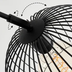 hofstein Lampadaire Mossay Noir, 3 lumières* Lampadaires Et Lampes Sur Pied