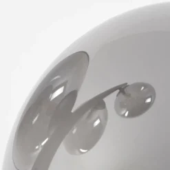 Suspension Verre Fumé-hofstein Lampadaire Remaisnil Noir, 4 lumières