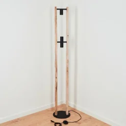 Luminaires Scandinaves-hofstein Lampadaire Sande Écru, Noir, 3 lumières