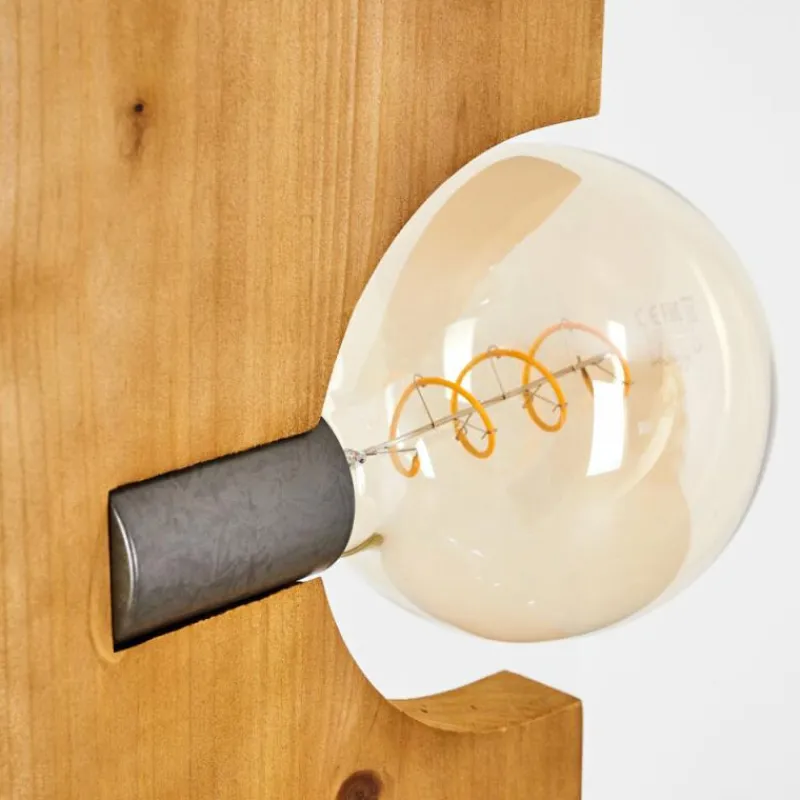 Style Boho-Chic-hofstein Lampadaire Santorum Argent Oxydé, Écru, 5 lumières