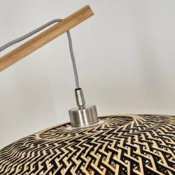 Style Boho-Chic-hofstein Lampadaire Shelbourne Écru, 1 lumière