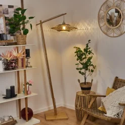 Style Boho-Chic-hofstein Lampadaire Shelbourne Écru, 1 lumière