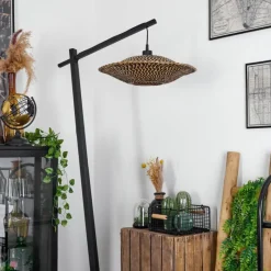 Style Boho-Chic-hofstein Lampadaire Shelbourne Noir, 1 lumière