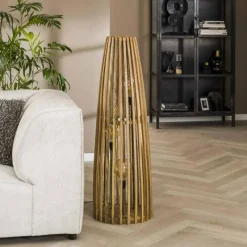 Style Boho-Chic-hofstein Lampadaire Solca Écru, 3 lumières