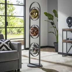 hofstein Lampadaire Stellar Anthracite, 3 lumières