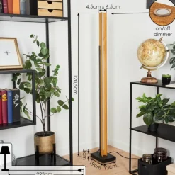 Luminaires Scandinaves-hofstein Lampadaire Teira LED Écru, Noir, 1 lumière