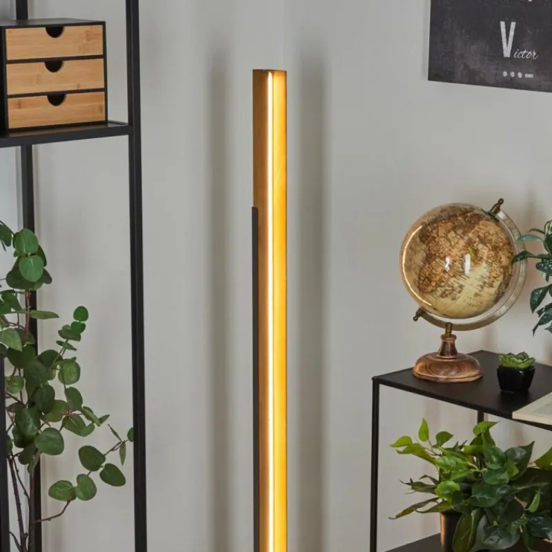 Luminaires Scandinaves-hofstein Lampadaire Teira LED Écru, Noir, 1 lumière