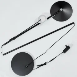 hofstein Lampadaire à vasque Choupico LED Noir, 2 lumières