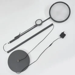 hofstein Lampadaire à vasque Huallilemu LED Anthracite, 2 lumières