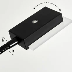 hofstein Lampadaire à vasque Janze LED Noir, 2 lumières