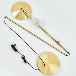 hofstein Lampadaire à vasque Murca LED Laiton, 2 lumières