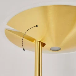 hofstein Lampadaire à vasque Murca LED Laiton, 2 lumières