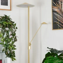 hofstein Lampadaire à vasque Murca LED Laiton, 2 lumières