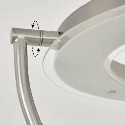 hofstein Lampadaire à vasque Plouescat LED Nickel mat, 2 lumières* Lampadaires Et Lampes Sur Pied