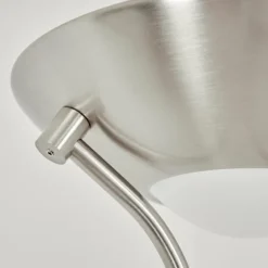 hofstein Lampadaire à vasque Rom Nickel mat, 2 lumières* Lampadaires Et Lampes Sur Pied