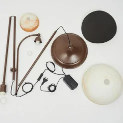 Luminaires Rustiques-hofstein Lampadaire à vasque Voleyrac Brun, 2 lumières